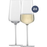 Das feine Zwiesel Champagnerglas aus der Vervino-Serie präsentiert sich im eleganten 2er Set. Die Gläser wurden mit Hingabe gefertigt und bieten ein optimales Genusserlebnis für Liebhaber von Schaumwein. Zwiesel Kristallglas steht für höchste Qualität und Verarbeitung