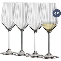Spiegelau verbindet im LifeStyle Champagnerglas funktionales Design mit ästhetischer Eleganz. Die tulpenförmige Silhouette bringt Aromen ideal zur Geltung und unterstützt die lebendige Perlage des Schaumweins. Gefertigt aus edlem Kristallglas