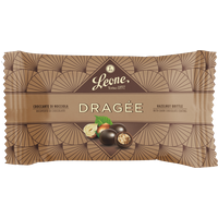 Pastiglie Leone Haselnusskrokant mit Schokoladenüberzug 35g