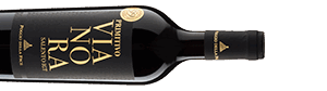 Alternative view of Vianora Primitivo Salento (2023) - Poggio della Pace - Rotwein aus Apulien, Italien
