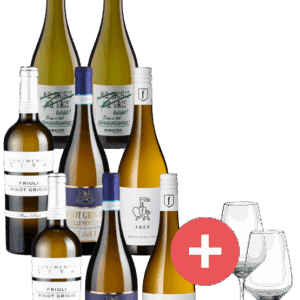 8er-Paket Grauburgunder vs. Pinot Grigio inkl. 2er Set Schott-Zwiesel Gläser