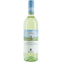 Sonnige Hügel um San Gimignano prägen diesen trockenen Vernaccia. Die mittelalterliche Stadt mit ihren markanten Türmen spiegelt sich im Charakter des Weins wider: Das Bouquet zeigt zarte