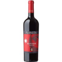 Auf den Rebflächen des sizilianischen Weinproduzenten Planeta werden neben autochthonen auch internationale Rebsorten angebaut. Der Spitzenwein Burdese - sizilianisch für Bordeaux - besteht aus den ursprünglich aus dem Bordelais stammenden Sorten Cabernet Sauvignon und Cabernet Franc. Der Wein duftet nach roten Beeren und Kirsche und präsentiert sich durch den 14-monatigen Ausbau im Barrique wunderbar ausdrucksstark.