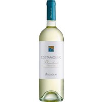 Zarte grüne Reflexe leuchten im strohgelben Glas des Argiolas Costamolino Vermentino. Das Bouquet zeigt feine Noten von Mango