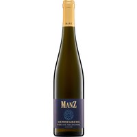 Der Oppenheimer Herrenberg Riesling Auslese Goldkapsel 2023 von Manz Wein zeigt blumige und zitrusfrische Aromen