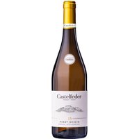 Der Wein präsentiert sich im Glas mit einer strohgelben Farbe