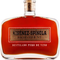 Der Ximénez-Spinola Cigars Club No. 3 ist ein bemerkenswerter Brandy aus der Region Jerez in Spanien. Er bietet eine anhaltende aromatische Intensität mit klar erkennbaren Rosinennoten. Die kräftige