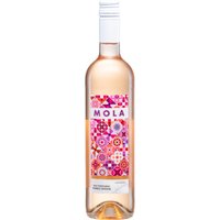 Der De Moya Mola Rosado 2024 präsentiert sich in sanft schimmerndem Lachsrosa und offenbart ein aromatisches Profil mit Grapefruit
