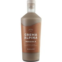 Crema Alpina Nocciola von Distilleria Marzadro ist ein cremiger Haselnusslikör mit mildem Geschmack und 17 % Alkohol. Die Komposition vereint feines Haselnussaroma mit Alpenmilch und stammt aus den Alpentälern Italiens. Das dichte