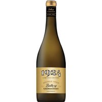 Der 1924 Double Gold Buttery Chardonnay 2023 von Delicato Family Vineyards präsentiert sich mit fruchtigen Anklängen von Ananas