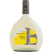 Zart gelb in der Farbe präsentiert sich der Müller-Thurgau aus Baden. Sein Duft und Geschmack sind anregend und feinfruchtig mit Aromen von Mirabellen und Muskat. Der Wein zeigt sich unkompliziert und harmonisch