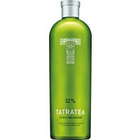 Tatratea 32% Citrus präsentiert sich in einem tiefen Bernsteinton und offenbart ein prägnantes Aromenspiel aus Zitrone