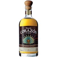 Corazon Tequila Anejo zeigt ein ausdrucksstarkes Bouquet mit Aromen von gekochter Agave