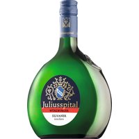 Schon seit 1576 werden die 180 Hektar Weinberge von der gemeinnützigen Würzburger Stiftung Juliusspital bewirtschaftet. Hier gedeiht auch dieser trockene Silvaner im typisch fränkischen Bocksbeutel. Muschelkalk und Mikroklima am Main machen sich filigran