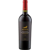 Der Aglianico del Beneventano Indomito 2023 präsentiert sich mit intensiven Aromen von dunklen Kirschen und reifen Pflaumen