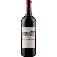 Der 2014er Jahrgang des Château Pontet-Canet von Château Clinet zeigt blumige Aromen und Noten von Brombeere. Im Glas präsentiert er sich elegant und reichhaltig. Das Zusammenspiel eines hohen Cabernet-Anteils und des Ausbaus in neuem Holz erzeugt einen strukturierten