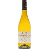 Der Alexander Laible Weißer Burgunder 2024 präsentiert sich trocken mit Aromen von Pfirsich