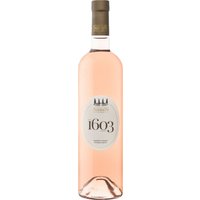 Der 2024 Château de Sannes 1603 Rosé Luberon besticht durch frische Zitrusaromen von Zitrone und rosa Grapefruit