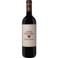 Santa Cristina Chianti Superiore 2022 von Santa Cristina begeistert mit einem rubinroten Farbprofil und violetten Nuancen. In der Nase offenbaren sich komplexe Aromen von Veilchen und Kirschen