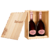 Ruinart Rosé in der exklusiven 2er-Holzkiste - nicht nur als Geschenk ein Highlight!