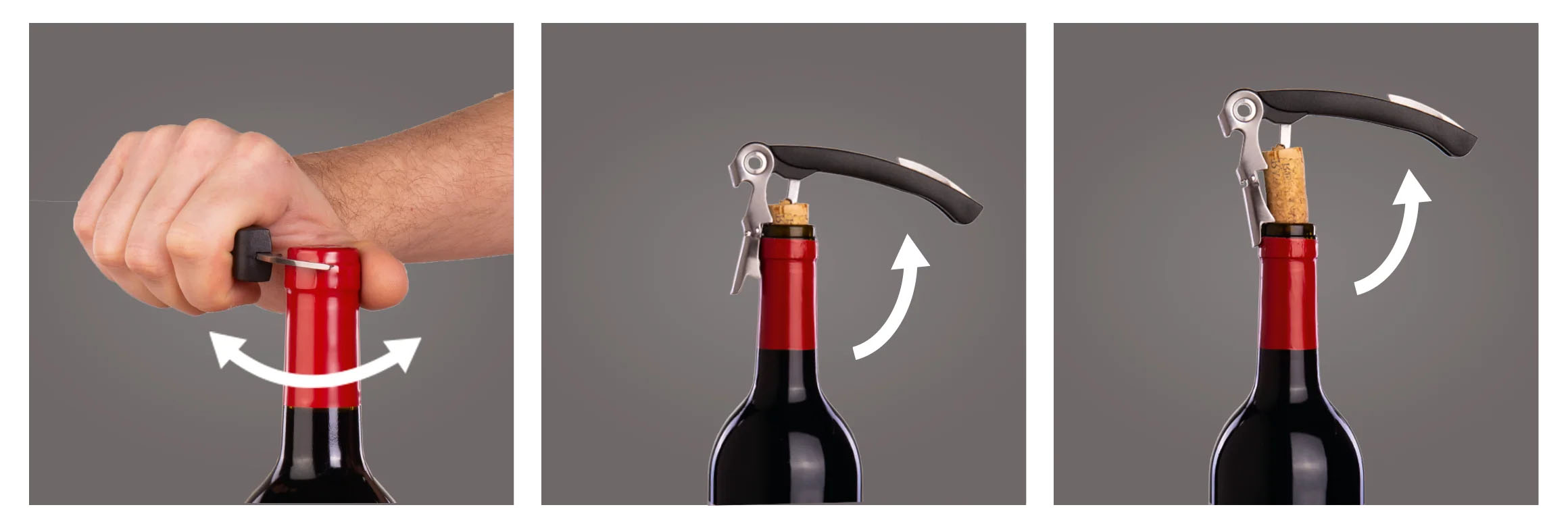 Vacu Vin Doppelgelenk-Korkenzieher - Premium Kellnermesser – Bild 5