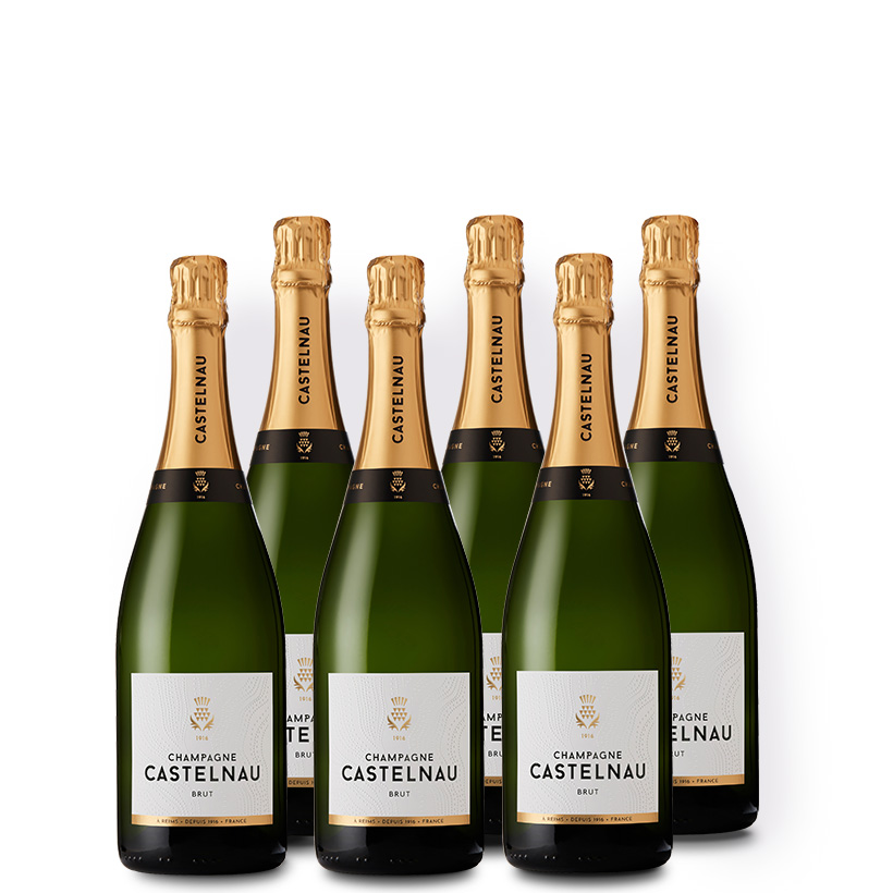 Champagne Castelnau Champagne Castelnau Brut Reserve 6er Vorratspaket – Bild 3