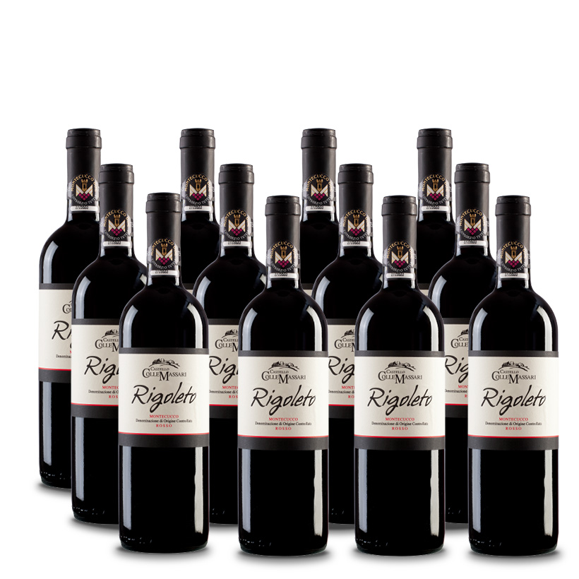 Castello ColleMassari BIO Rigoleto Montecucco Rosso 12er Vorratspaket – Bild 3