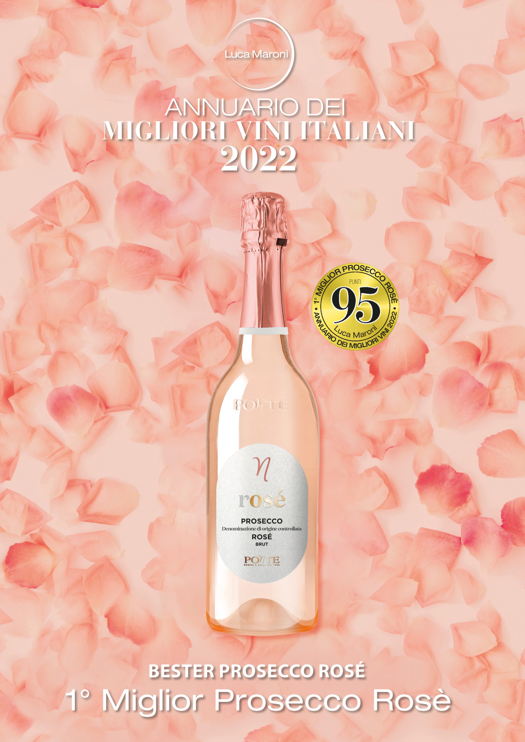 Viticoltori Ponte Prosecco Spumante Rosé Brut Millesimato DOC 2024 – Bild 2