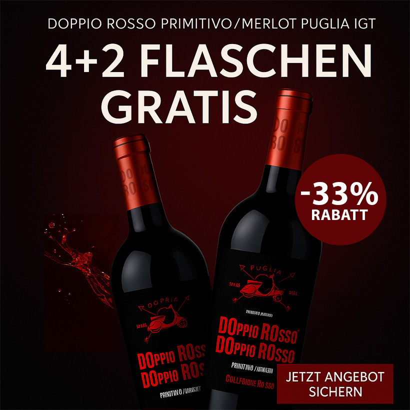 Doppio Rosso Doppio Rosso 4+2 Flaschen GRATIS – Bild 3