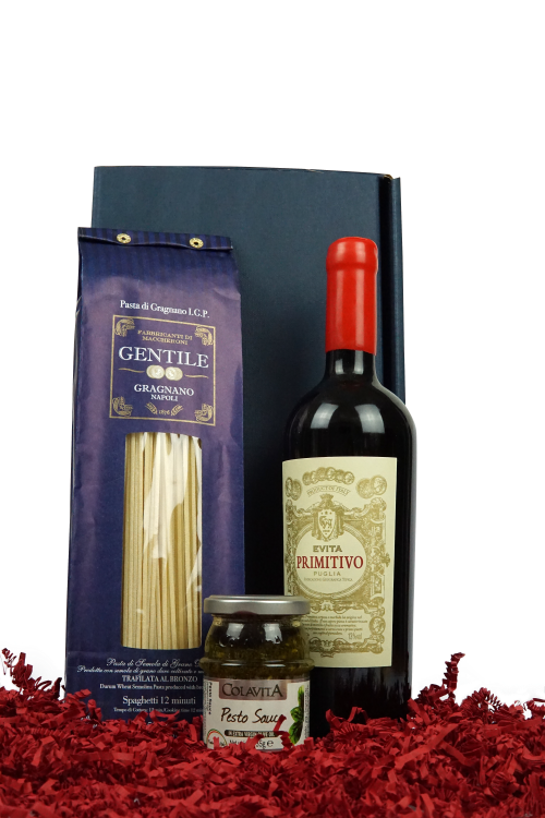 Vinolisa Selezione Präsent "Mangiare" - Wein und Feinkost in hochwertiger Geschenkverpackung – Bild 2