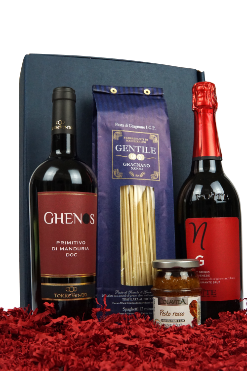 Vinolisa Selezione Präsent "Passione" - Wein und Feinkost in hochwertiger Geschenkverpackung – Bild 2