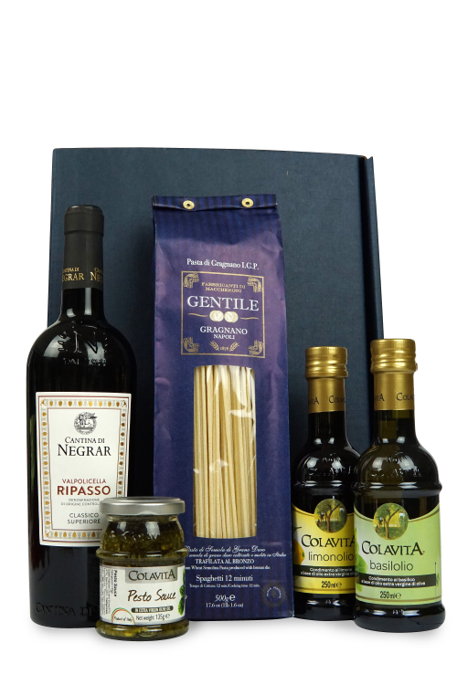 Vinolisa Selezione Präsent "Buon Gusto" - Wein und Feinkost in hochwertiger Geschenkverpackung – Bild 3
