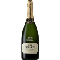 Der Simonsig Kaapse Vonkel Brut 2021 aus dem Western Cape präsentiert sich in einer Magnumflasche mit zarten Goldreflexen und feiner Perlage. Frische Aromen von grünen Äpfeln