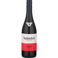 Der Markowitsch Carnuntum Cuvée 2024 präsentiert sich in tiefem Rubinrot mit intensiven Aromen von Kirschen