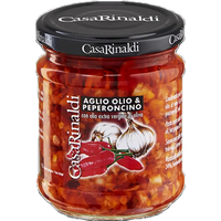 Casa Rinaldi Aglio Olio e Peperoncino - Sugo aus Knoblauch, Chilli und Olivenöl