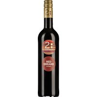 Der Baldauf Red Dreams Cuvée 2023 präsentiert sich in einem leuchtenden