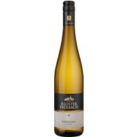 Mit sanftem Gefälle ziehen sich die Weinberge des Klosters Eberbach vom Kamm des Taunus' zum Rhein hinunter. Hier auf den nach Süden ausgerichteten Hängen genießen die Reben für den Kloster Eberbach Riesling trocken das intensive Sonnenlicht. Im Glas ein helles Gold. In der Nase Aromen von Pfirsich