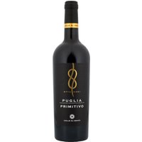 Der Colle al Vento Otto Nodi Primitivo 2024 präsentiert sich mit einer tiefen