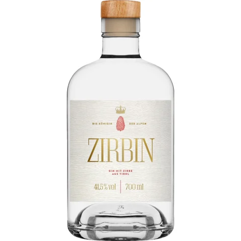 Zirbin Tiroler Dry Gin, 0,7 L, 41,5 % Vol., Spirituosen