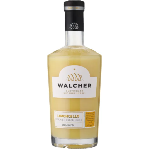 Walcher Limoncello Cream Bio, 0,7 L, 17% Vol., Spirituosen