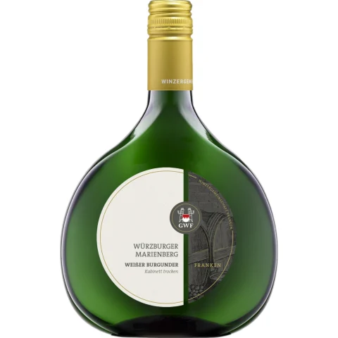 Würzburger Marienberg Weißer Burgunder Kabinett, Trocken, Franken, Franken, 2024, Weißwein