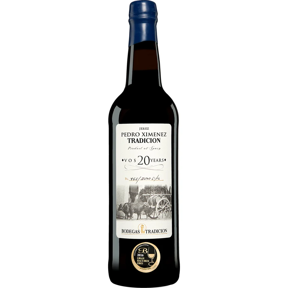 Tradición Pedro Ximénez »V.O.S. 20 Años« 0.75L 15% Vol. Sehr Süß aus Spanien