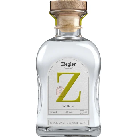 Ziegler Williamsbirne Brand, Deutschland, 0,5 L, 43% Vol., Spirituosen