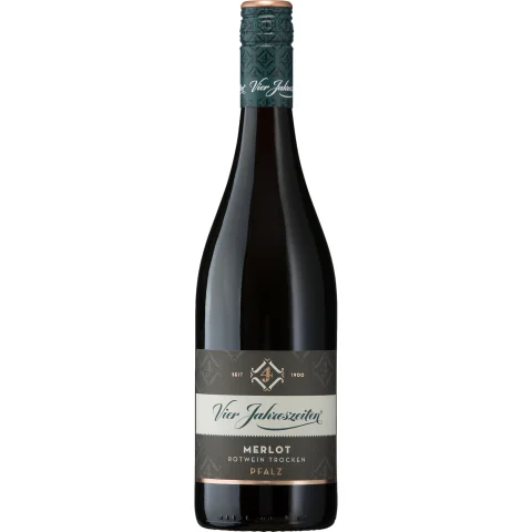 Vier Jahreszeiten Merlot, Trocken, Pfalz, Pfalz, 2024, Rotwein