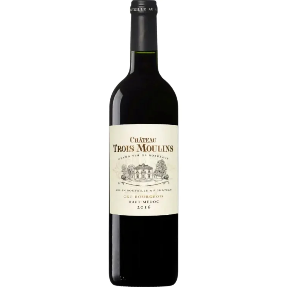 Château Trois Moulins, Haut-Médoc AOP, Cru Bourgeois, Bordeaux, 2016, Rotwein