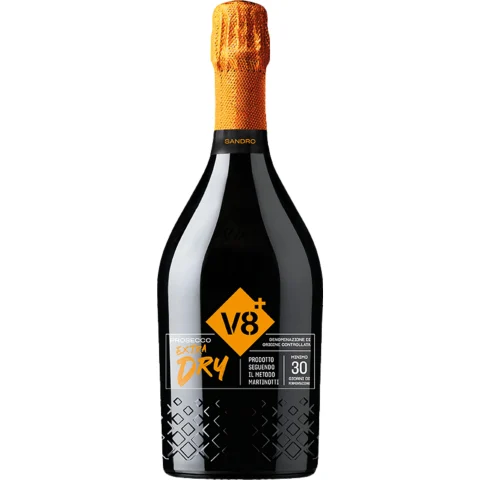 v8+ Sandro Prosecco, Extra Brut, Prosecco DOC, Venetien, Schaumwein