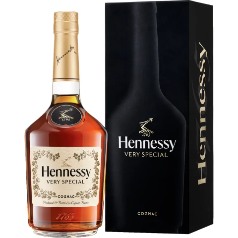 Cognac Hennessy VS, Cognac AOP, 0,7L, 40% Vol., Geschenketui, Cognac, Spirituosen