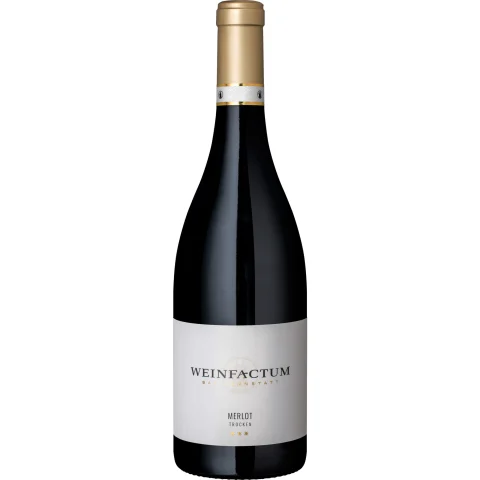 Weinfactum Bad Cannstatt 3-Stern Merlot QbA, Trocken, Württemberg, Württemberg, 2022, Rotwein