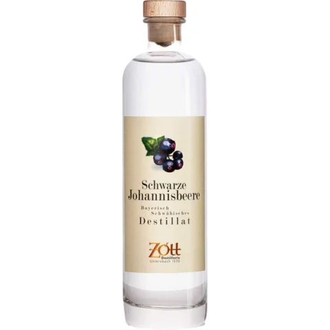 Zott Schwarze Johannisbeere Destillat, Deutschland, 0,5 L, 40% Vol., Spirituosen