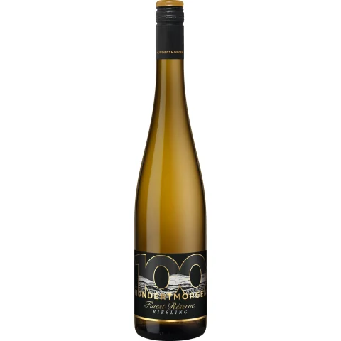 100 by Hundertmorgen Finest Réserve Riesling, Trocken, Rheinhessen, Rheinhessen, 2025, Weißwein